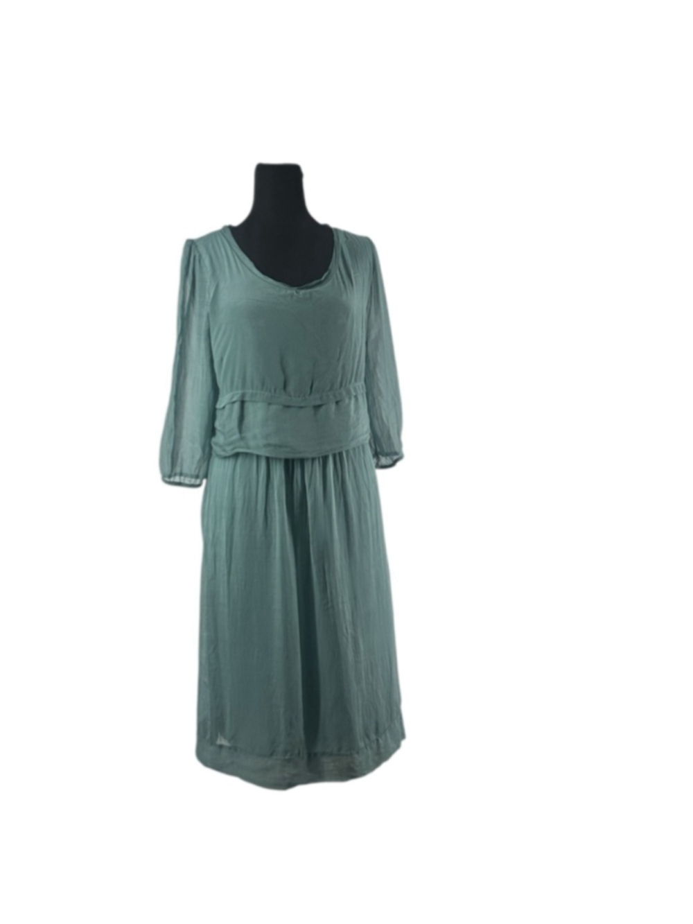 La Fée Maraboutée silk dress layered jersey flowy light weight elegant sz xs